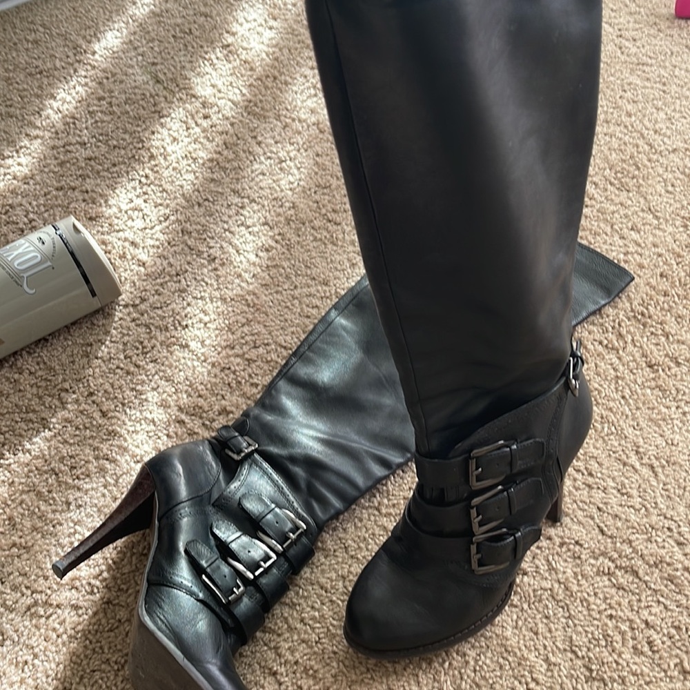 Aldo genuine leather tall boots 7.5